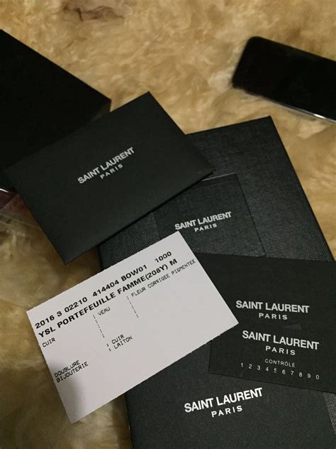 ysl authentication card|ysl handbags.